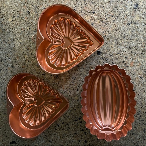 🧡3 Vintage Copper Molds - Picture 2 of 7
